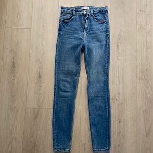 Zara High Rise Skinny Jeans